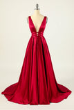 Vestido de fiesta burdeos