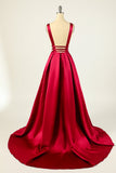 Vestido de fiesta burdeos
