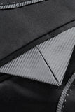 Blazer de fiesta negro con botonadura sencilla para hombre