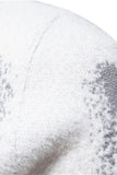 Suéter blanco de cuello redondo slim fit para hombre