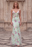 lentejuelas brillantes sirena tirantes de espagueti vestido de fiesta negro con apliques