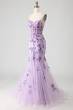 Vestido largo de graduación de talla grande con Corsé de sirena con cuentas y lentejuelas
