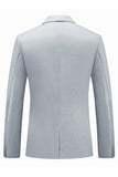 Solapa con muescas negras Singel Breasted 2-piece Trajes para hombre