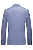 Solapa con muescas azules 3 piezas Trajes formales para hombre