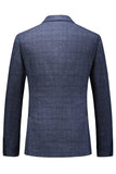 Trajes de fiesta de 3 piezas para hombre con solapa de cuadros a cuadros para hombre