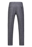 Trajes de fiesta de 3 piezas para hombre con solapa de cuadros a cuadros para hombre