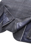 Trajes de fiesta de 3 piezas para hombre con solapa de cuadros a cuadros para hombre