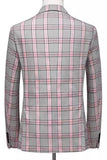 Trajes de fiesta para hombre con rayas rosadas y rayas de 2 piezas
