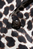 Trajes de fiesta de 2 piezas con solapa de pico de leopardo para hombre