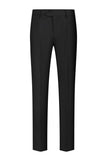 Trajes de hombre de 3 piezas con solapa de chal negro