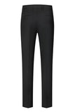 Trajes de hombre de 3 piezas con solapa de chal negro