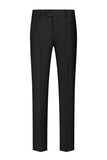 Trajes de hombre de 3 piezas con solapa de chal negro