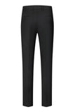 Trajes de hombre de 3 piezas con solapa de chal negro