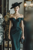 Corsé de pino con hombros descubiertos Vestido de madre de la novia