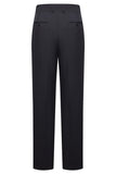 Esmoquin de 3 piezas para hombre con solapa de pico negro