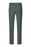 Gris Verde 2 Piezas Doble Botonadura Solapa de Pico Trajes Formales para Hombre