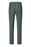 Gris Verde 2 Piezas Doble Botonadura Solapa de Pico Trajes Formales para Hombre