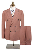 Gris Verde 2 Piezas Doble Botonadura Solapa de Pico Trajes Formales para Hombre