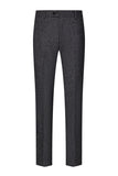 Gris oscuro 3 piezas con solapa de pico ajustada trajes de boda para hombre