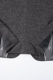 Gris oscuro 3 piezas con solapa de pico ajustada trajes de boda para hombre