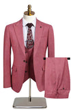Gris oscuro 3 piezas con solapa de pico ajustada trajes de boda para hombre