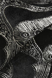 Trajes de hombre con solapa estampada de chal plateado negro