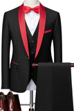 Trajes de hombre con solapa de chal gris