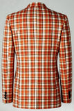 Trajes de fiesta para hombre de 2 piezas con solapa con muesca en blanco y negro