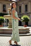 Vestido largo descapotable sin tirantes negros blancos con serpentinas