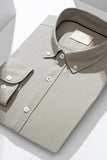 Traje liso de hombre azul gris slim fit