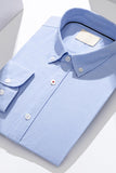 Traje liso de hombre azul gris slim fit