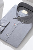 Traje liso de hombre azul gris slim fit