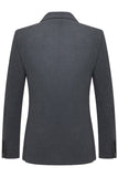 Trajes grises de solapa Slim Fit Peak Peak de 3 piezas