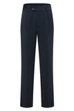 Traje de hombre slim fit de 3 piezas con solapa con muescas azul marino