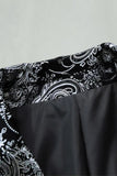 Blazer de graduación Jacquard plateado con solapa