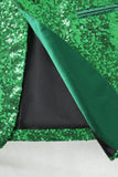 Americana de baile de graduación de hombre con chalel verde brillante