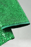 Americana de baile de graduación de hombre con chalel verde brillante