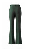 Traje de graduación de graduación verde oscuro de corte slim de dos piezas, solapa con pico y cruzado