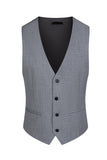 Trajes de baile de graduación de 3 piezas azules One Button Peak Lapel