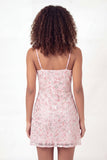 Vestido mini de graduación de lentejuelas rosa brillante