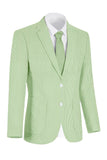 Chaqueta de hombre de solapa azul claro con solapa con muesca