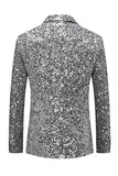 Chaqueta de hombre con solapa de solapa dorada y muesca