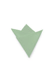 Pañuelo de bolsillo de satén negro