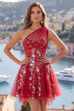 Vestido de bienvenida a casa, corsé corto con cuentas y corsé rojo brillante, con volantes