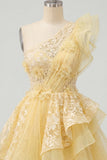 Vestido de bienvenida a casa, amarillo mantequilla con volantes y con volantes, vestido de bienvenida a casa