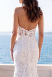 Vestido de novia bordado con cabezazo de sirena marfil