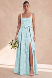Vestido de dama de honor con tirantes largos y gruesos de la línea Sage A