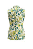 Trajes de mujer de solapa Peak Peak Floral Grey Blue Jacquard