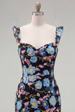 Vestido de Homecon Bodycon Sweetheart bordado con lentejuelas amarillas