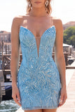 Vestido de bienvenida a casa con lentejuelas bodycon Heartheart Heartheart Cutsia brillante con encaje en la espalda